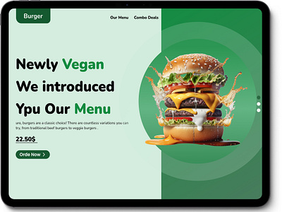 Burger website Design 3d animation app branding burger website redesign design designe graphic design illustration logo motion graphics resturant website study case ui ui kit uiux ux web web designe