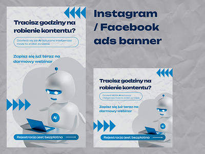 Instagram / Facebook ads banner ads ai creatives facebook instagram banner social media ads