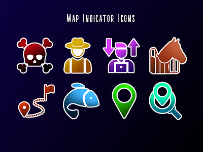 map indicator icons animation branding design graphic design illustration logo typography ui ux vector