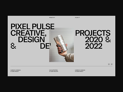PP Studio adobexd branding clean concept creative dailyui design figma flat graphic graphic design minimalism studio typography ui ux web webdesign website webui