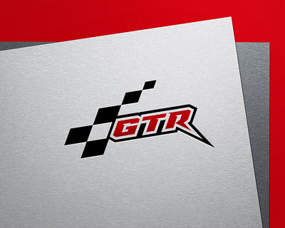 GTR branding design flat logo minimal vector