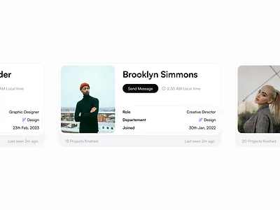 Meet the Team Cards ecommerce ecommerce design meet the team