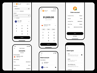 Taurus App - Buy & Sell | Mobile App, UI/UX Design. bitcoin btc buy crypto ethereum exchange finance fintech history ios mobile order sell trade transaction ui ux web3