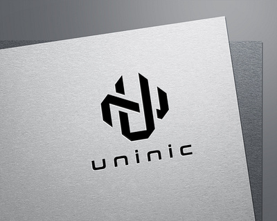 uninic branding design flat logo minimal vector