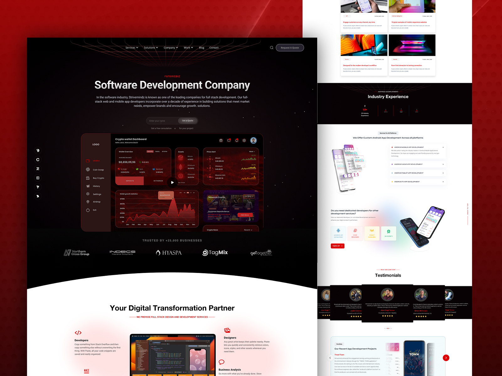 Software Development Website by Priya Soni on Dribbble
