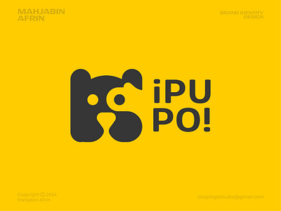 ipu poi logo design - client's work animal bear brand identity branding character clean emblem logo logo design logodesign logos mark mascot modern logo panda panda logo solid color wildlife