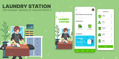 Laundry App Design 2024 app design clean design laundry app design 2024 uiux