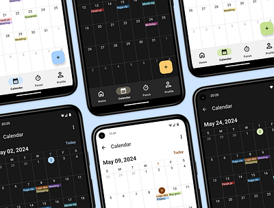 Planndu Themes android app calendar design planner productivity task management themes ux design