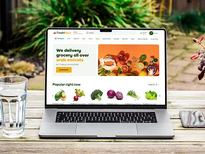 Freshimart Website Design brand branding design corporate branding design consultancy design partner dotpixel agency freshimart grocery mart grocery shop illustration design landing page design logo design mobile app design saas product design website design