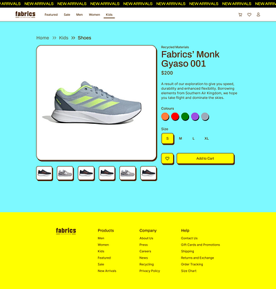 Daily UI #012 - ECommerce Store daily ui daily ui challenge dailyui design ecommerce ecommerce shop fashion neobrutalism sneakers ui web