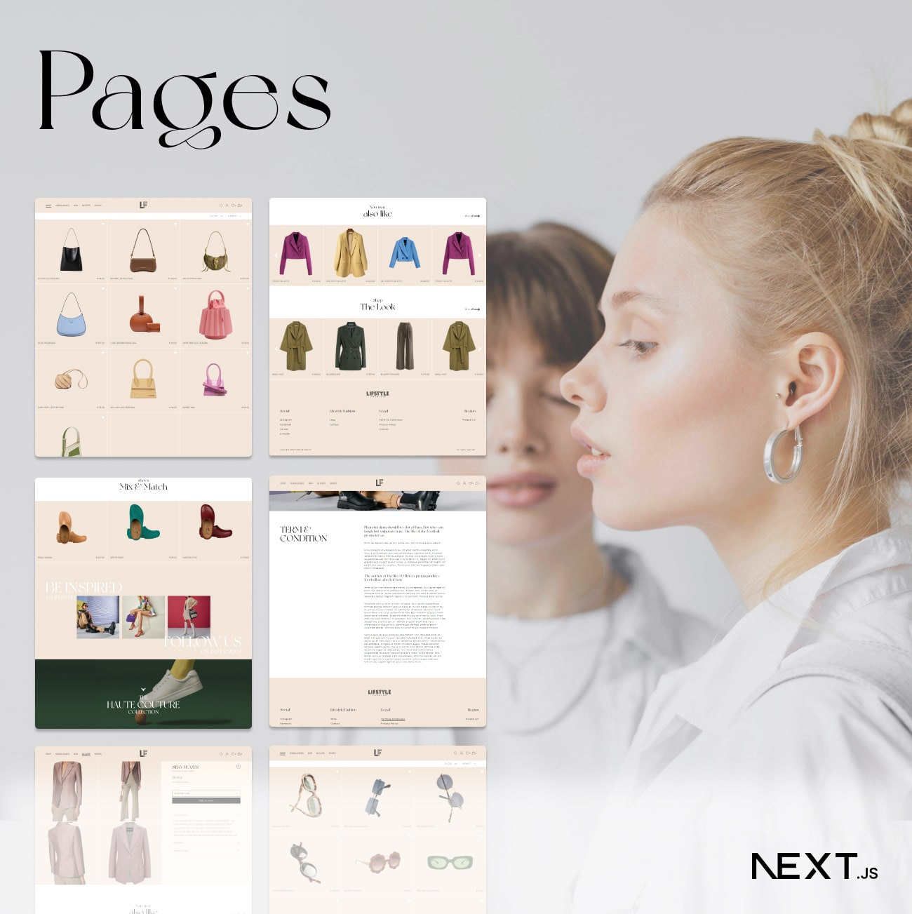 Lifestyle fashion website Template Clothing store by