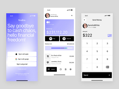 Finsans finance fintech ui ux