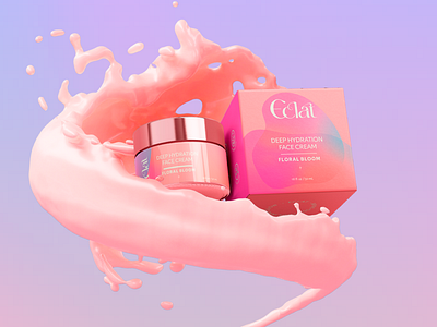 Eclat - Packaging brand branding cosmetic design graphic design illustrator packaging skincare