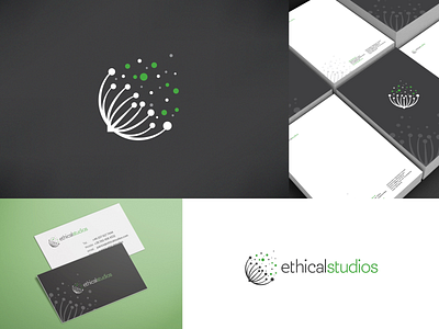 Ethical Studios brand identity branding dandelion ethical logo ngo