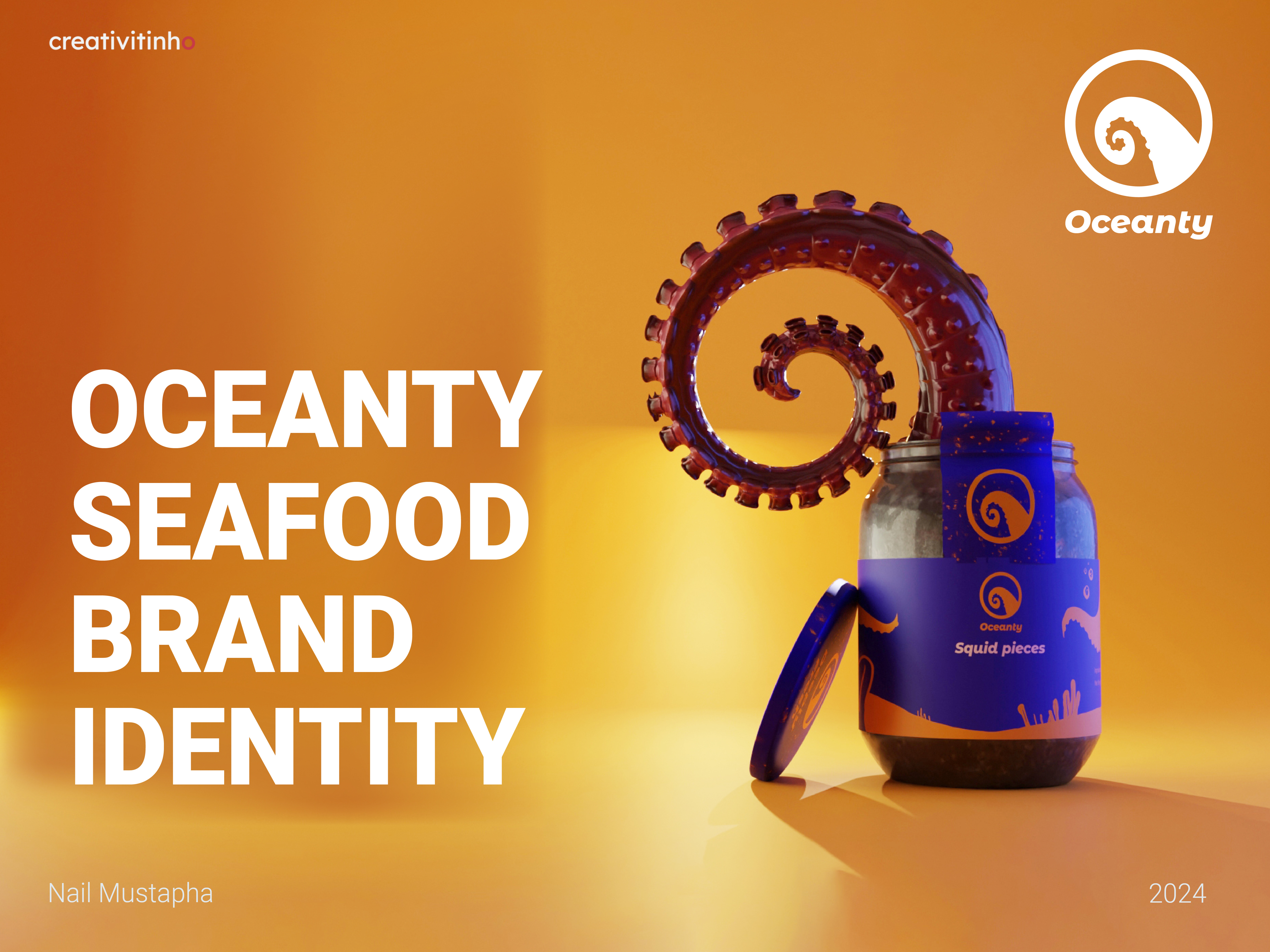 Oceanty Seafood Branding & Packaging 3d brand identity branding creative ideas creative solutions creativity food graphic design illustration logo marketing modeling packaging seafood
