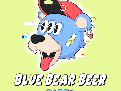 BBB Party 2024 2d 2d art art bear cartoon character design illustration illustrator party procreate rubberhose