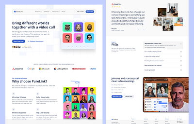 Purelink SaaS Redesign la landing page redesign saas ui ui design