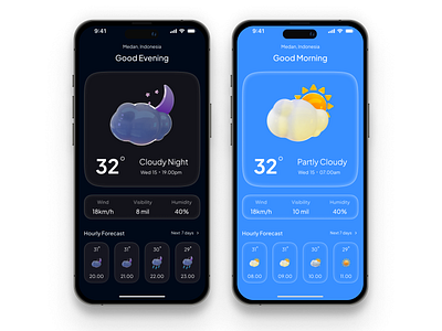 Weather App - Concept Design clean figma uidesign userinterface weather app