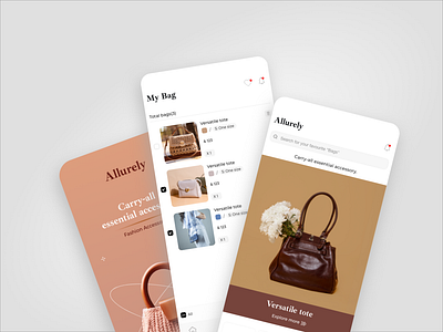 Ecommerce App Ui Design animation app bag bag app bag app ui banking app branding calm app design ecommerce app ecommerceappdesign illustration mobile salon app ui uiux