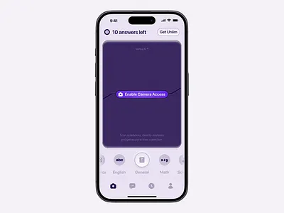 Enable Camera Access: Interaction ai ai app ai assistant animation app clean design design app interaction mobile mobile app product ui ux
