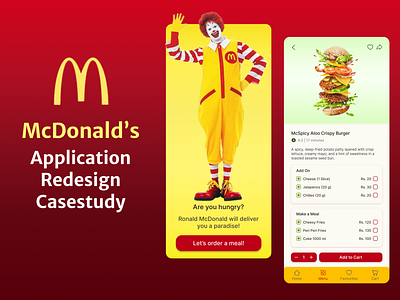 McDonalds Application Redesign casestudy mcd redesign ui ui ux