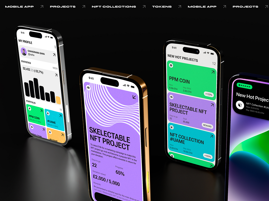 RADAR - Modern Web3 Mobile App UI UX Design for IOS & Android by ...