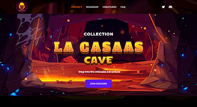 Game Homepage graphic design ui