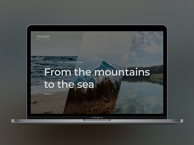Website promoting Polish nature design figma graphic design lan landing page landingpage mockup screenshoot typography ui ui design uiux web design webdesign website website design