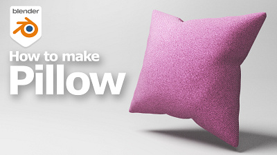 How to make a pillow 3D model in Blender 3d 3d modeling b3d blender blenderian cgian tutorial
