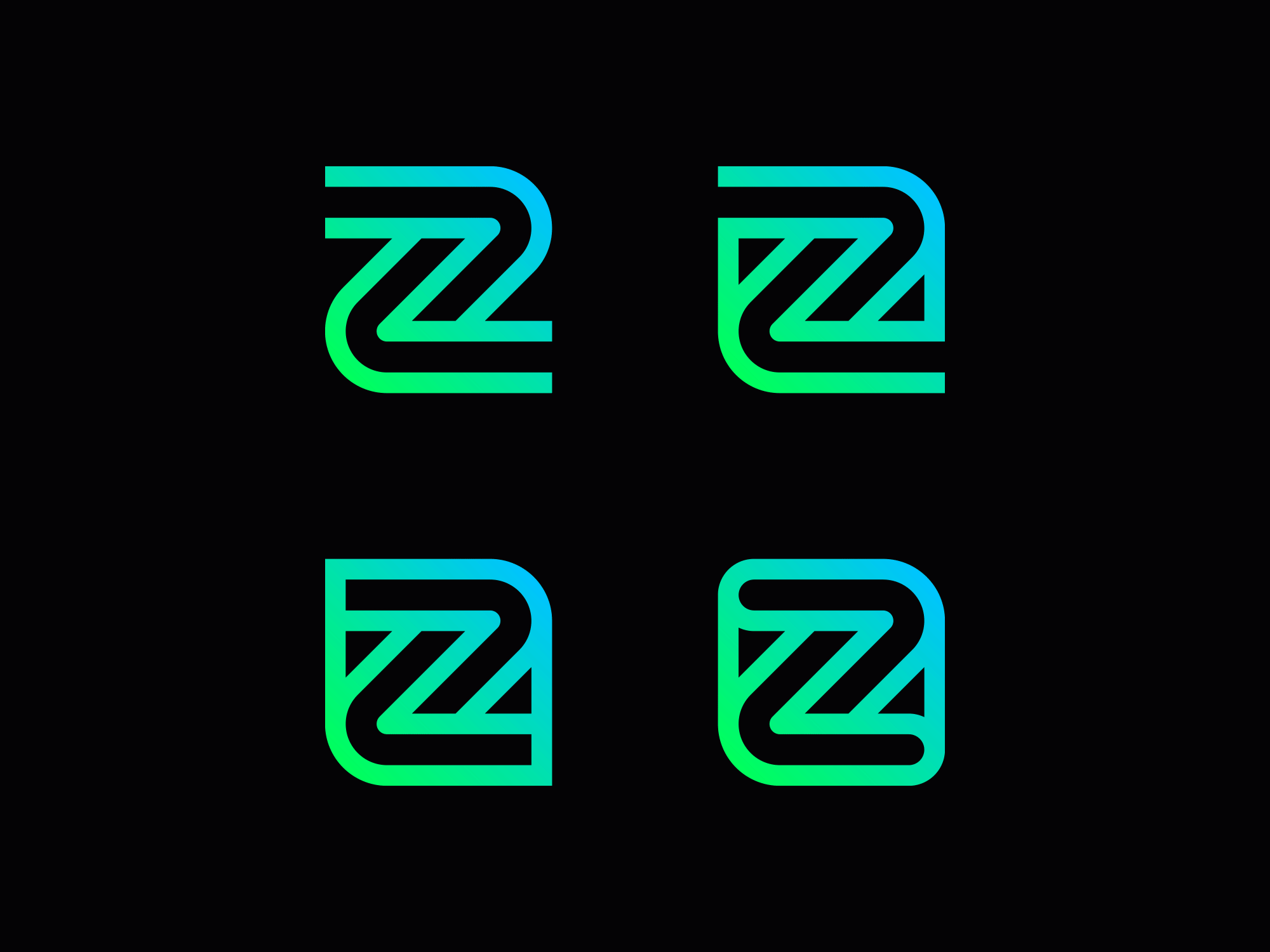Z Logos brand brand identity branding design graphic graphic design identity lettering logo logotype monogram symbol typography wordmark
