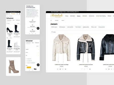 Mobile app for fashion store app design fashion mobile store