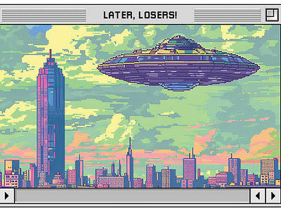 Later, Losers UFO | STICKER print sticker ui