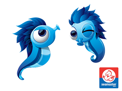 Seamaster Paint - Mascot & Characters 2d 2d illustration action poses adobe illustrator branding cartoon casual game character character design cute design digital art graphic illustration mascot seafoods sealife vector