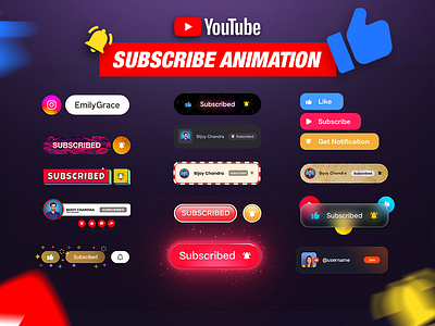 Unique YouTube subscribe button animation animation button animation motion graphics subscribe subscribe animation subscribe button ui ui animation youtube youtube subscribe animation