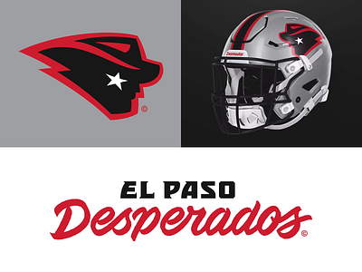 14/32 – El Paso Desperados branding design desperado el paso football graphic design illustration logo sports sports branding texas typography