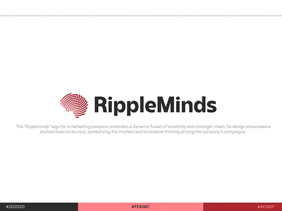 Ripple Minds - Logo Design & Guideline branding graphic design logo