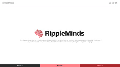 Ripple Minds - Logo Design & Guideline branding graphic design logo