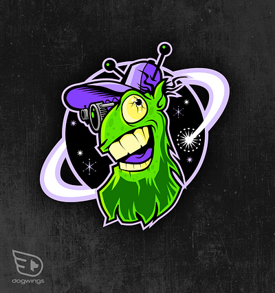 Mascot concepts alien chipdavid dogwings drawing illustration mascot monster vector
