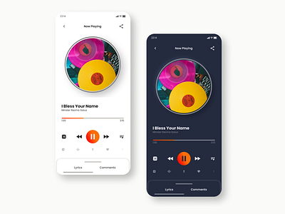 Music Player Screen (UI Design) figma mobile design product design ui design