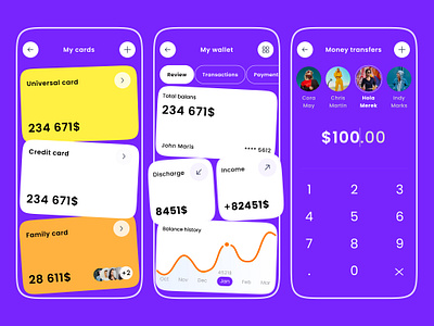 Your banking and wallet 🔋 appdesign brightcolors designinspiration dribbble financeapp fintech mobileapp mobileui moneymanagement uidesign userexperience userinterface uxdesign vibrantdesign walletapp