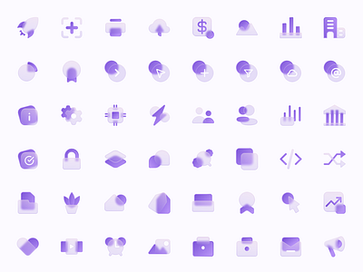 Glass icons V2 accounting icons attio crm glass glass icon glass icons glassmorphism hubspot icon collection icon set conversions icon set saas icon set sales layers marketing icons morphism revenue icons sales salesforce security icons shopping icons