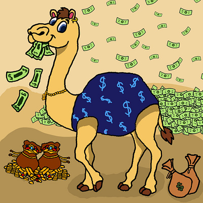 Charlie The Camel cartoon character character designer designer graphic design memecoin nft nft art