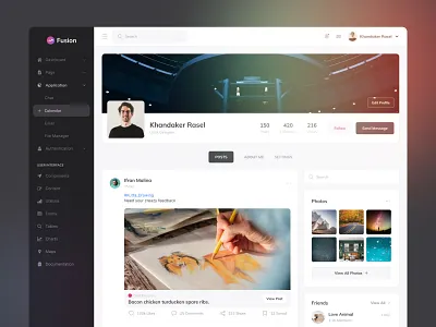 Admin Profile Timeline admin panel admin panel design admin profile ai artificial intelligence clean design color dashboard dashboard design design gallery timeline timeline post ui uiux uiux design user interface user interface design user profile