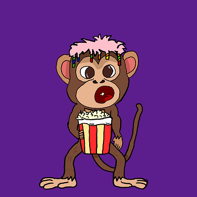 Mino The Monkey cartoon character character designer graphic design meme meme coin nft nft art