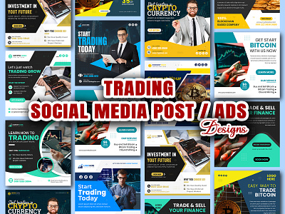 Trading Social Media Post / Ads Design. banner branding fiverr graphic design logo poster social media post trading trading social media upwork