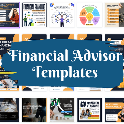 Social Media Posts for Financial Advisors (Canva Templates) business social media templates social media post templates social media templates