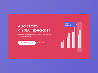 Interface / Landing Page / Audit from an SEO specialist audit branding business growth landingpage seo ui ux
