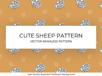 Cute Sheep Seamless Pattern kids background kids pattern kids wallpaper seamless pattern sheep sheep bachground sheep pattern sheep wallpaper