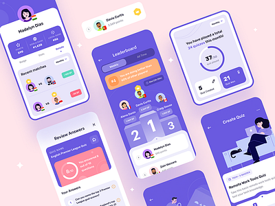 Queezy - The Ultimate Quiz App Experience! 🏆 3d animation app art branding design flat graphic design icon illustration illustrator logo logo design minimal typography ui ux vector web website