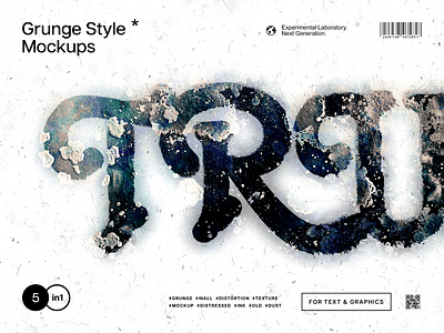 Grunge Wall Distortion Mockup damaged distortion distressed download dust effect grunge logo logotype mockup mold pixelbuddha psd rust rusted scratches template text texture wall